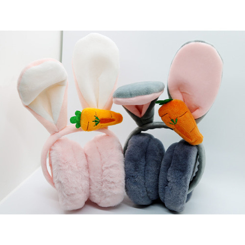 당근 토끼 귀마개 귀도리 (3colors)