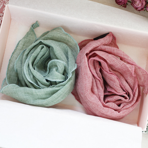 봄가을 쁘띠 삼각스카프 (10 colors)